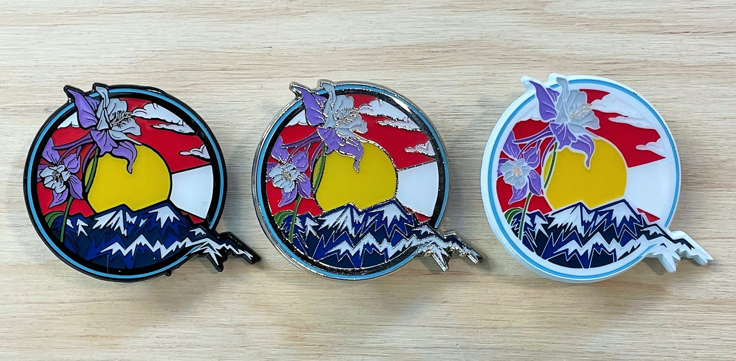 Colorado Columbine Pin