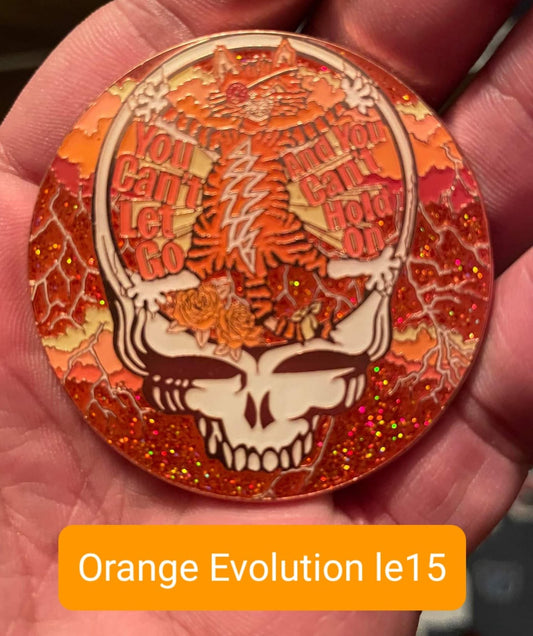 The Wheel Stealie - Orange Evolution le15