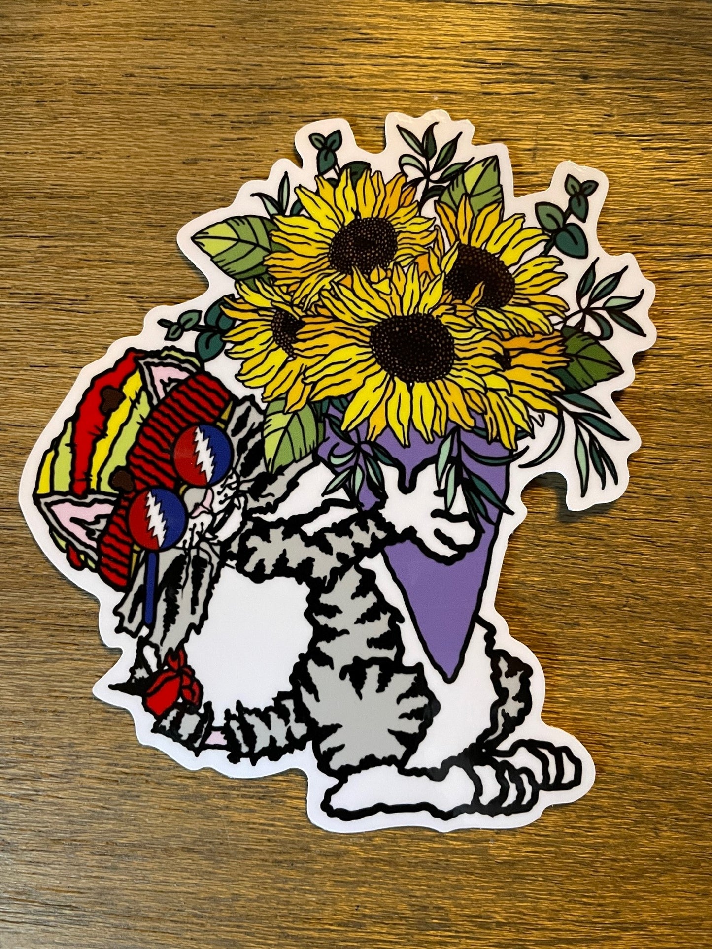 Rat Cat Sunflower